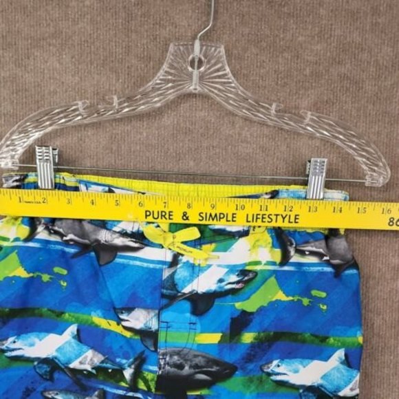 ZeroXposur Boys Multi Color Sharks Print Swimming Trunks Board Shorts XL 18/20 - Picture 7 of 8